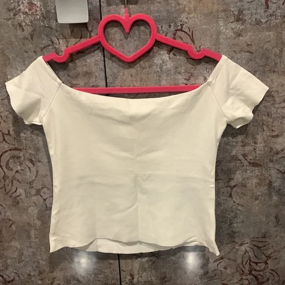 Mango Off-white cropped top - Picture 4 of 4